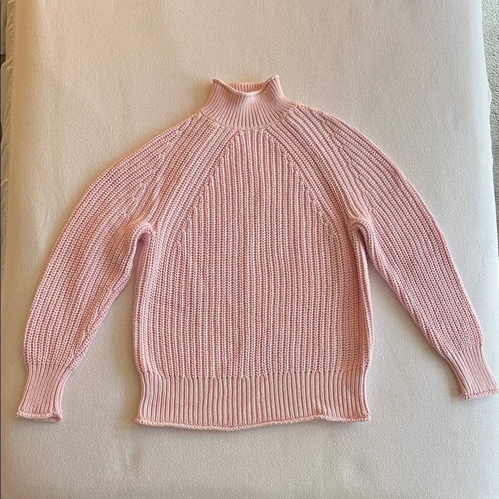 J. Crew Light Pink Turtleneck Sweater